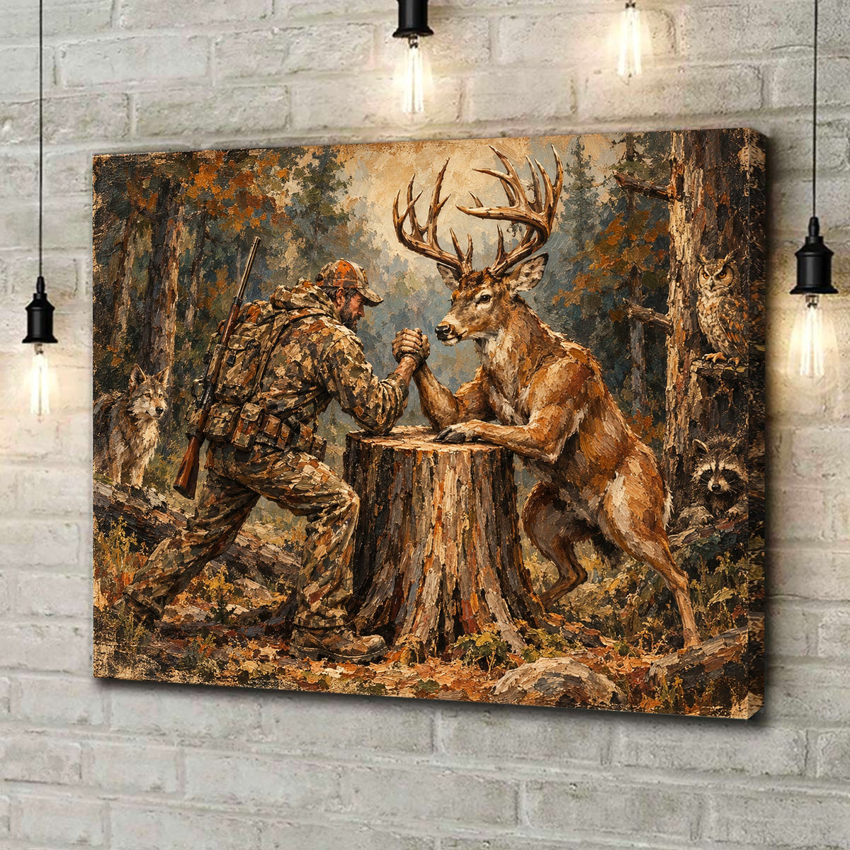 Wild Rivalry Canvas