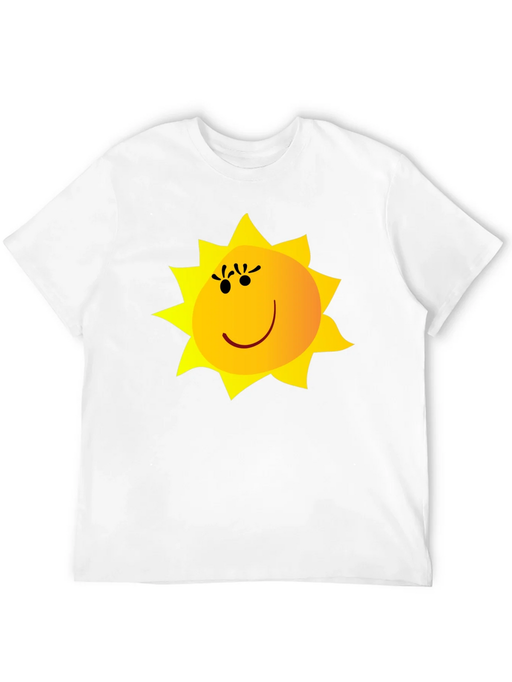 Happy Sun Graphic Tee - Black Cotton Blend product image 11