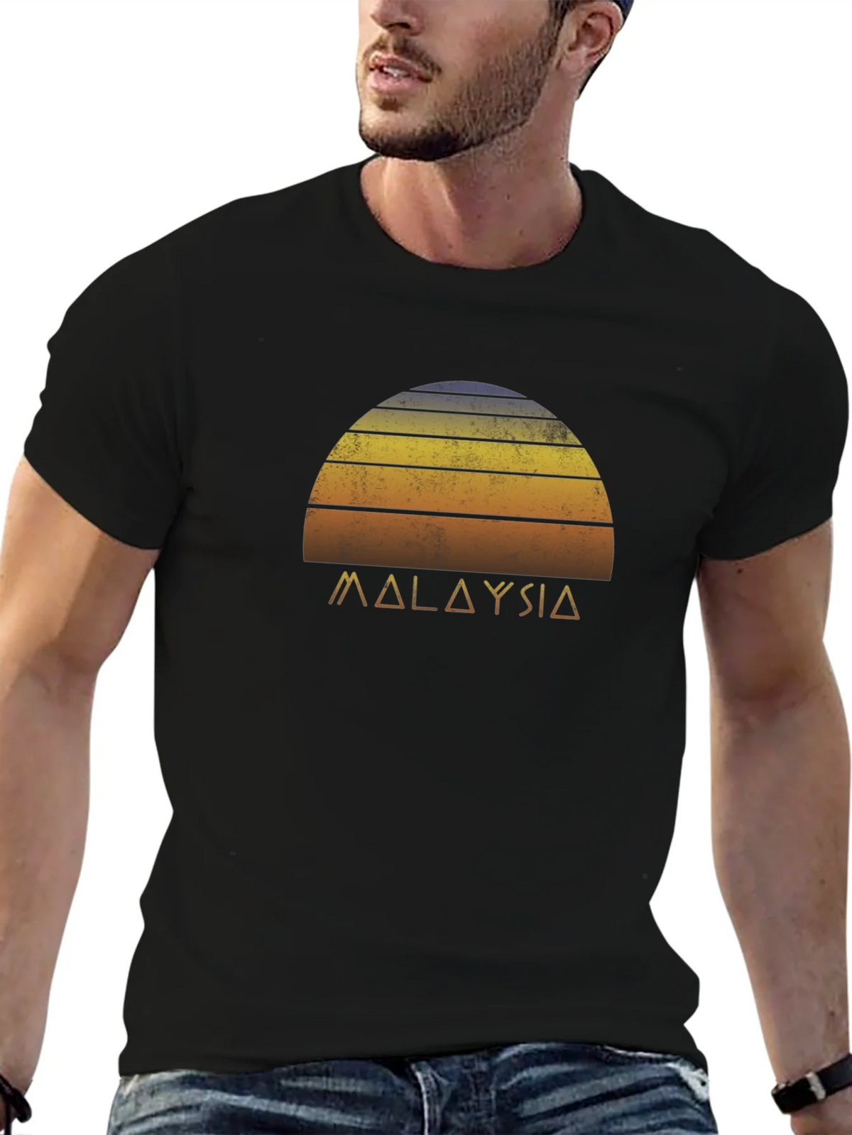 Retro Malaysia Sunset Graphic Tee - Soft Cotton product image 5