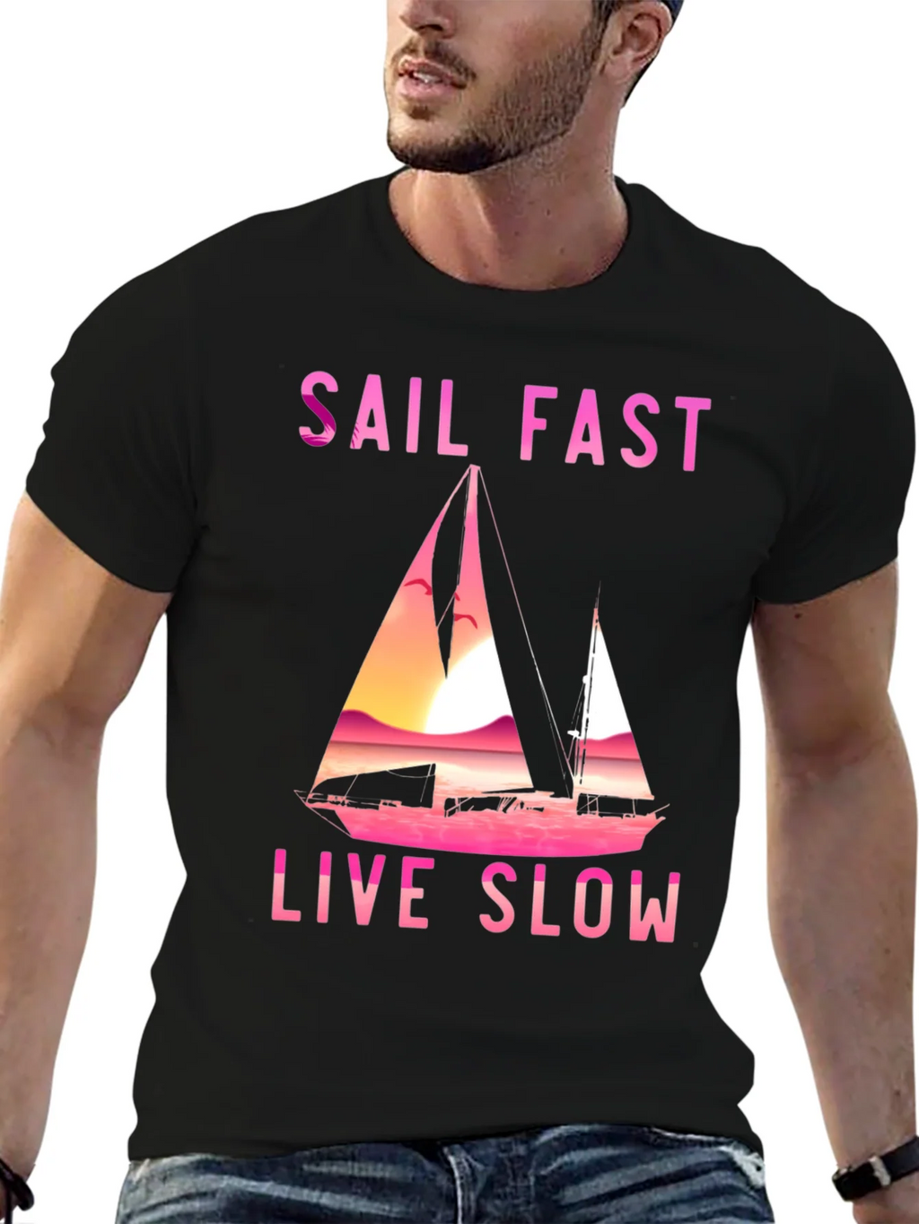 Sail Fast Live Slow Graphic Tee product image 6