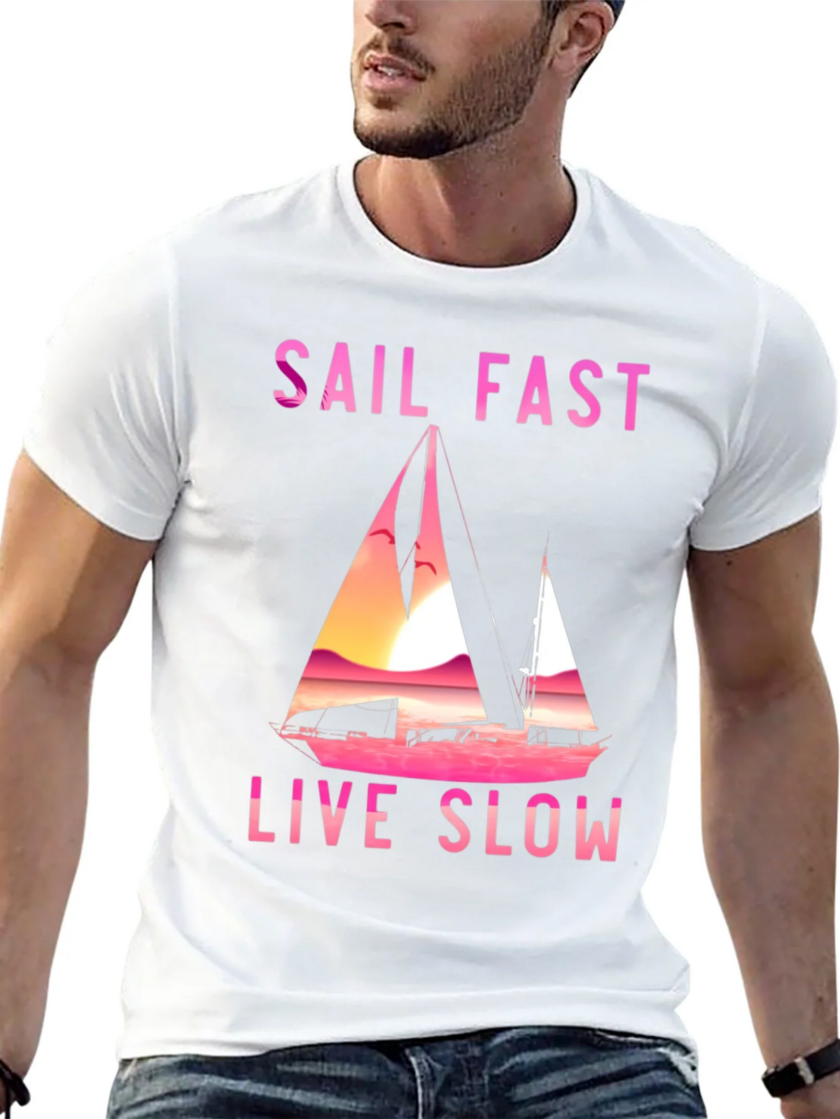 Sail Fast Live Slow Graphic Tee product image 12