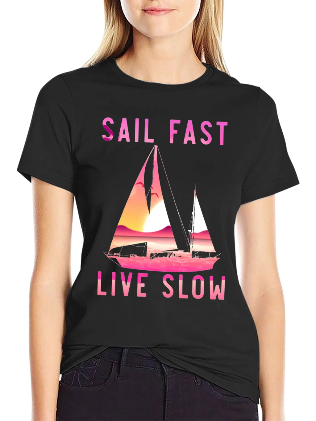 Sail Fast Live Slow Graphic Tee product image 2