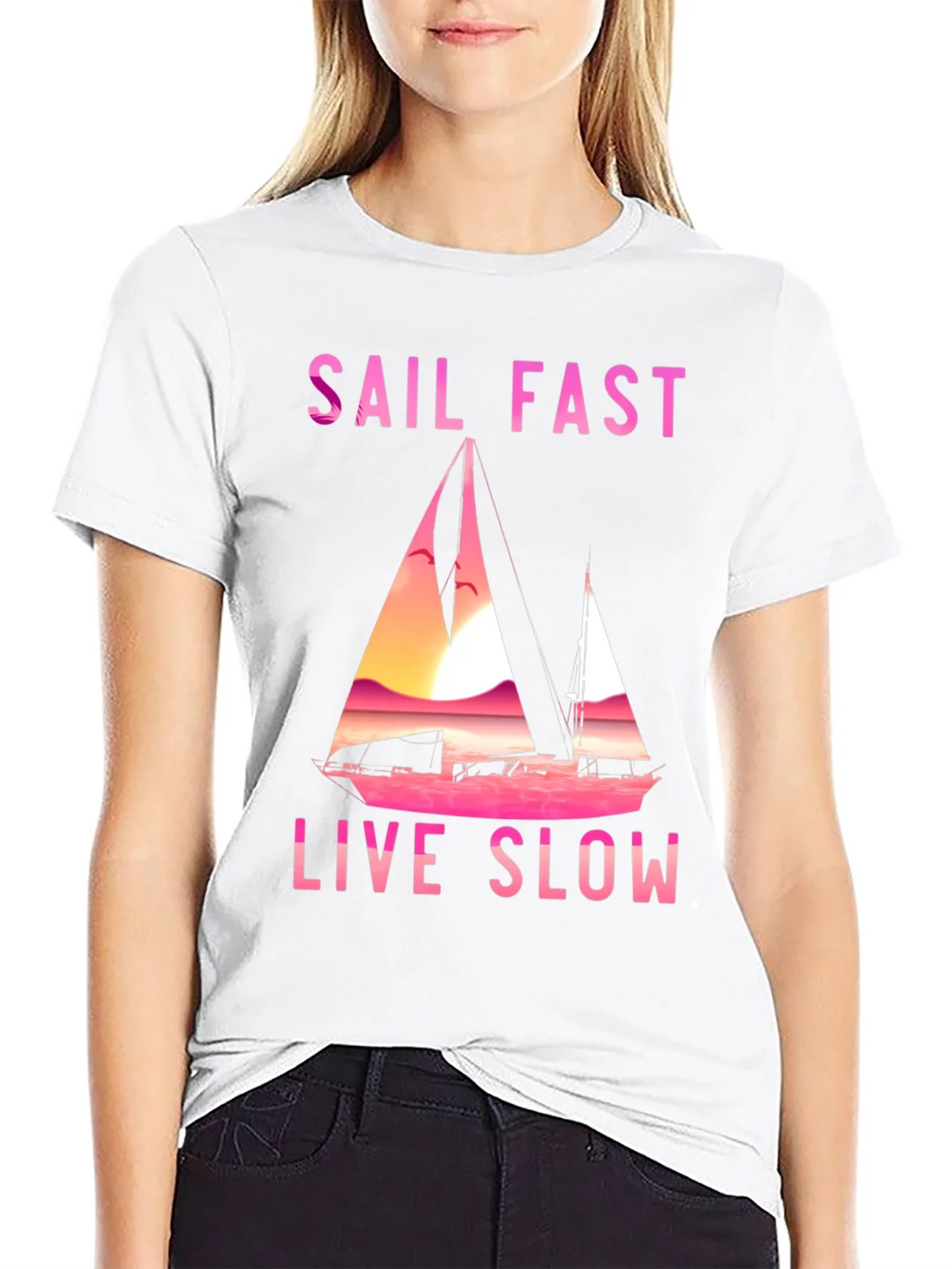 Sail Fast Live Slow Graphic Tee product image 8