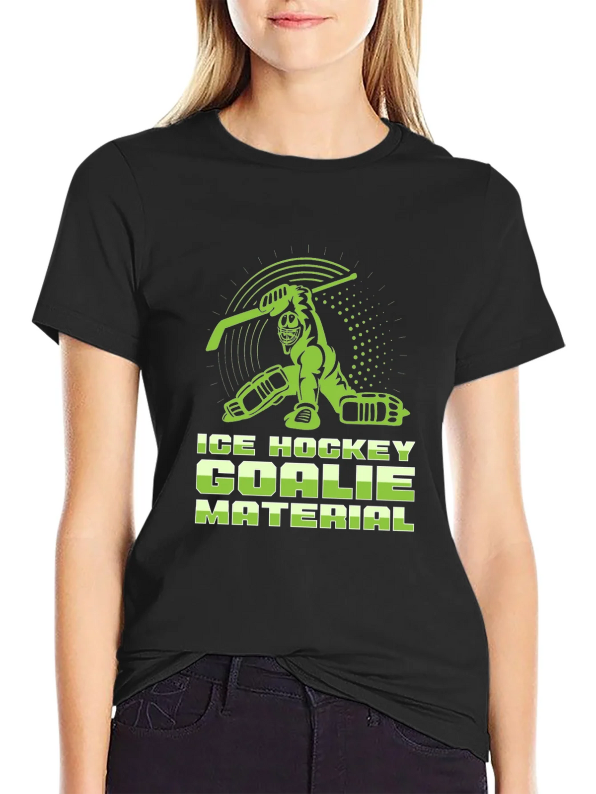 Ice Hockey Goalie Material T-Shirt product image 2