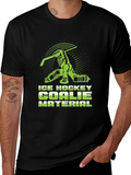 Ice Hockey Goalie Material T-Shirt product image 1