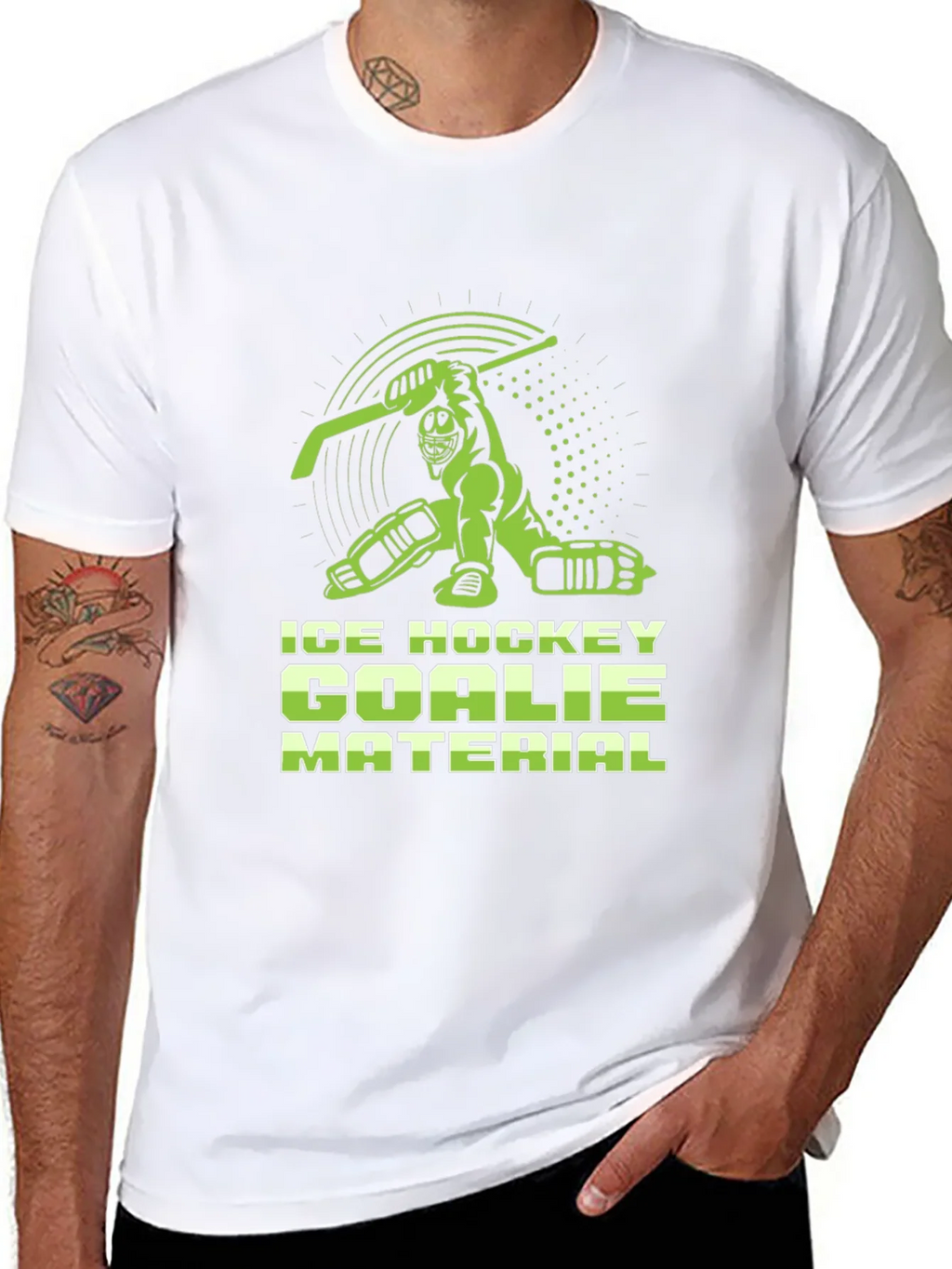 Ice Hockey Goalie Material T-Shirt product image 7