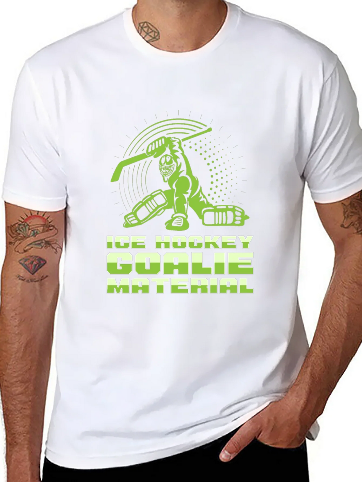 Ice Hockey Goalie Material T-Shirt product image 7