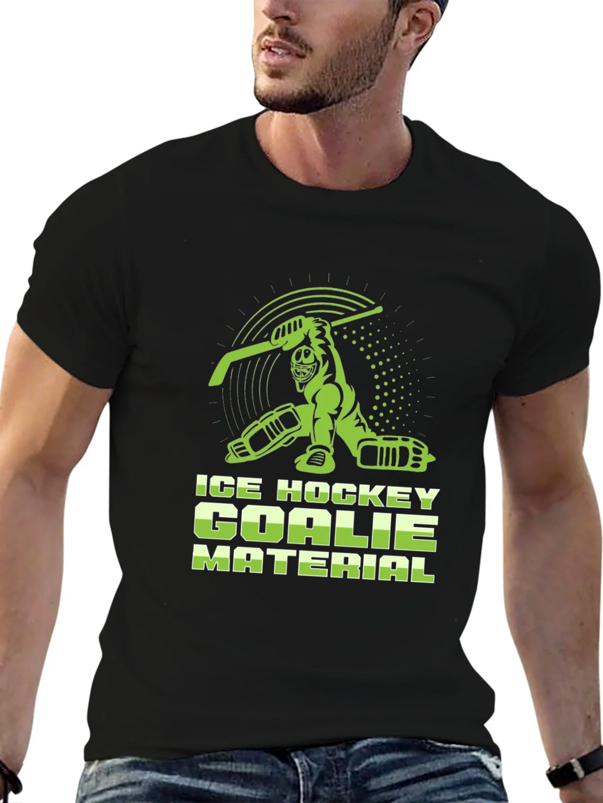 Ice Hockey Goalie Material T-Shirt product image 6