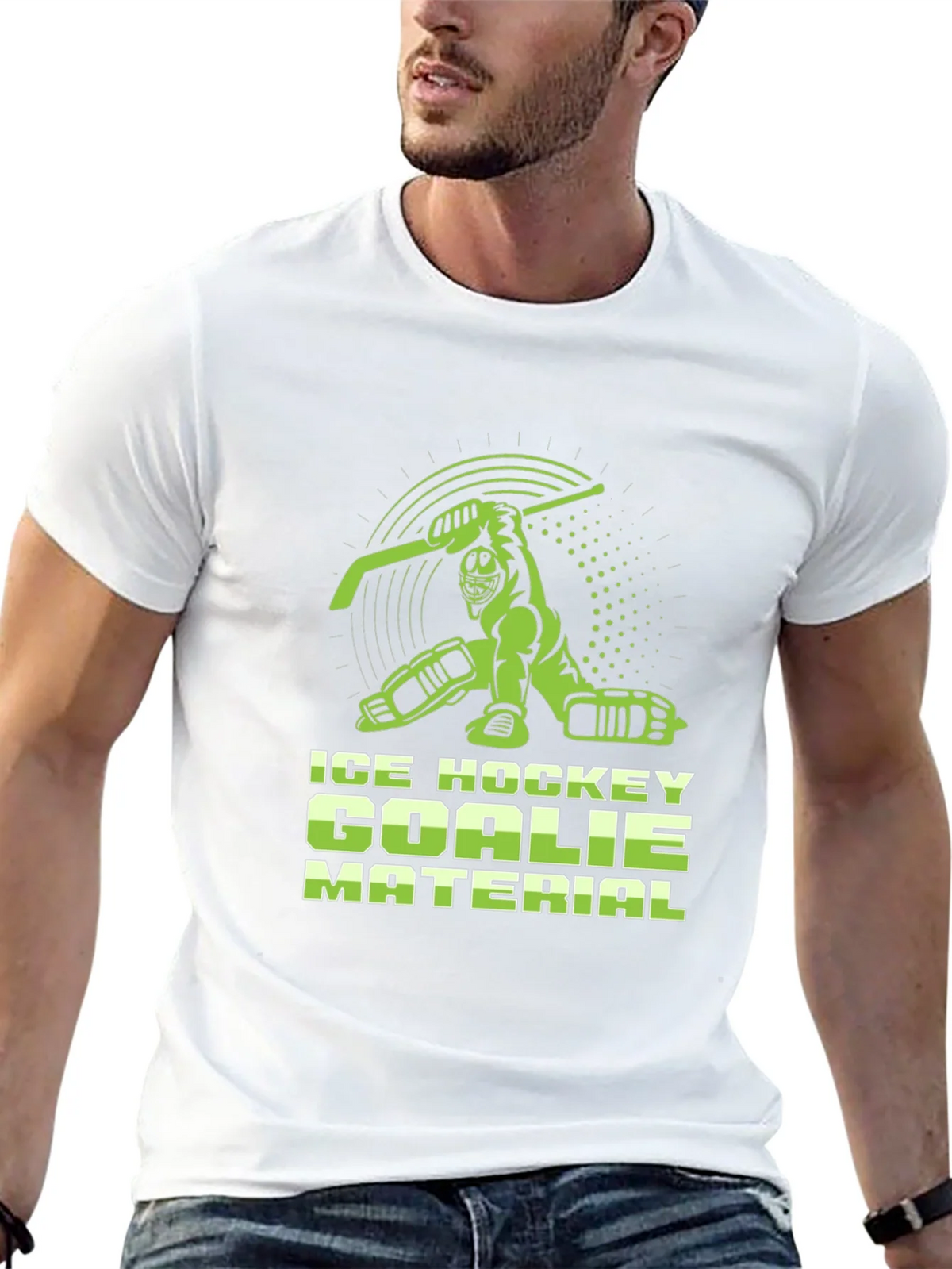 Ice Hockey Goalie Material T-Shirt product image 12