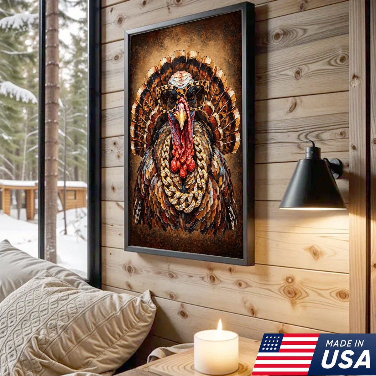 Turkey Drip King Canvas