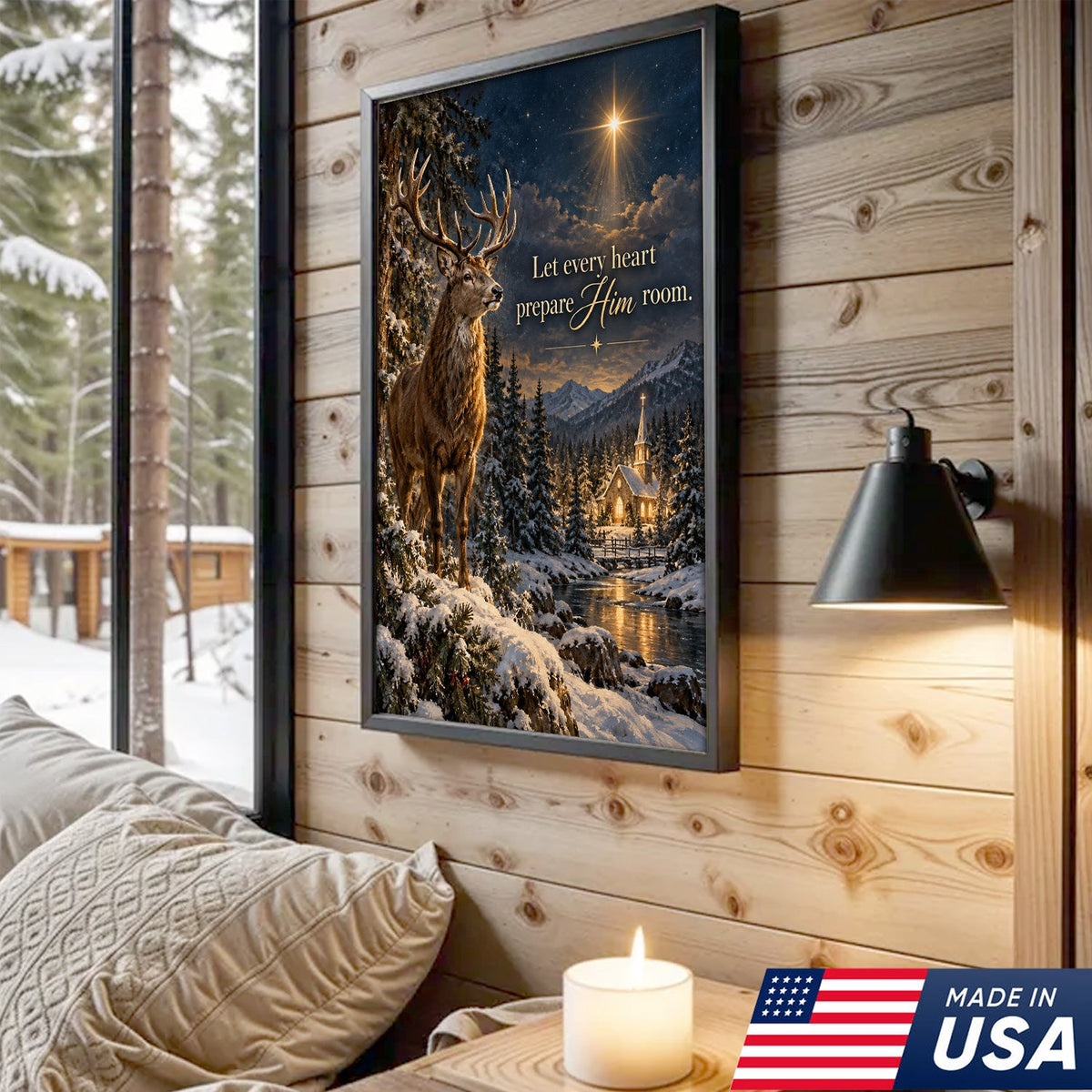 Christmas Star of Faith Canvas