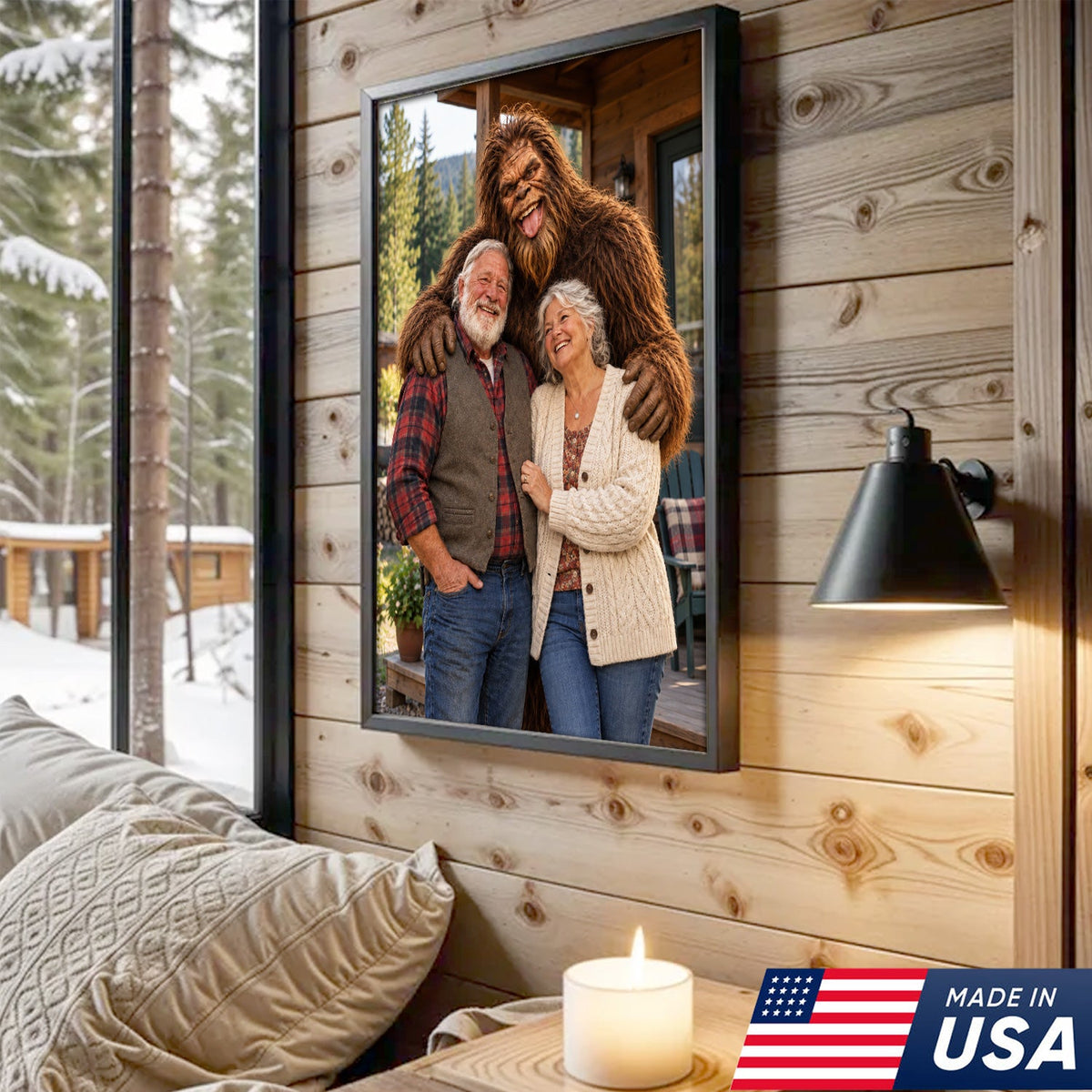 Custom Bigfoot Family Canvas
