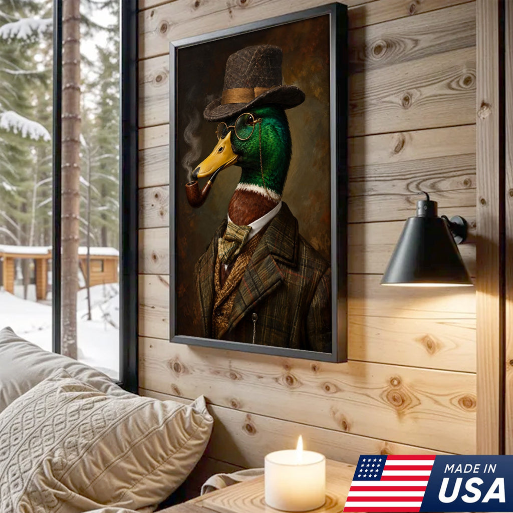 Vintage Gentleman Mallard Canvas