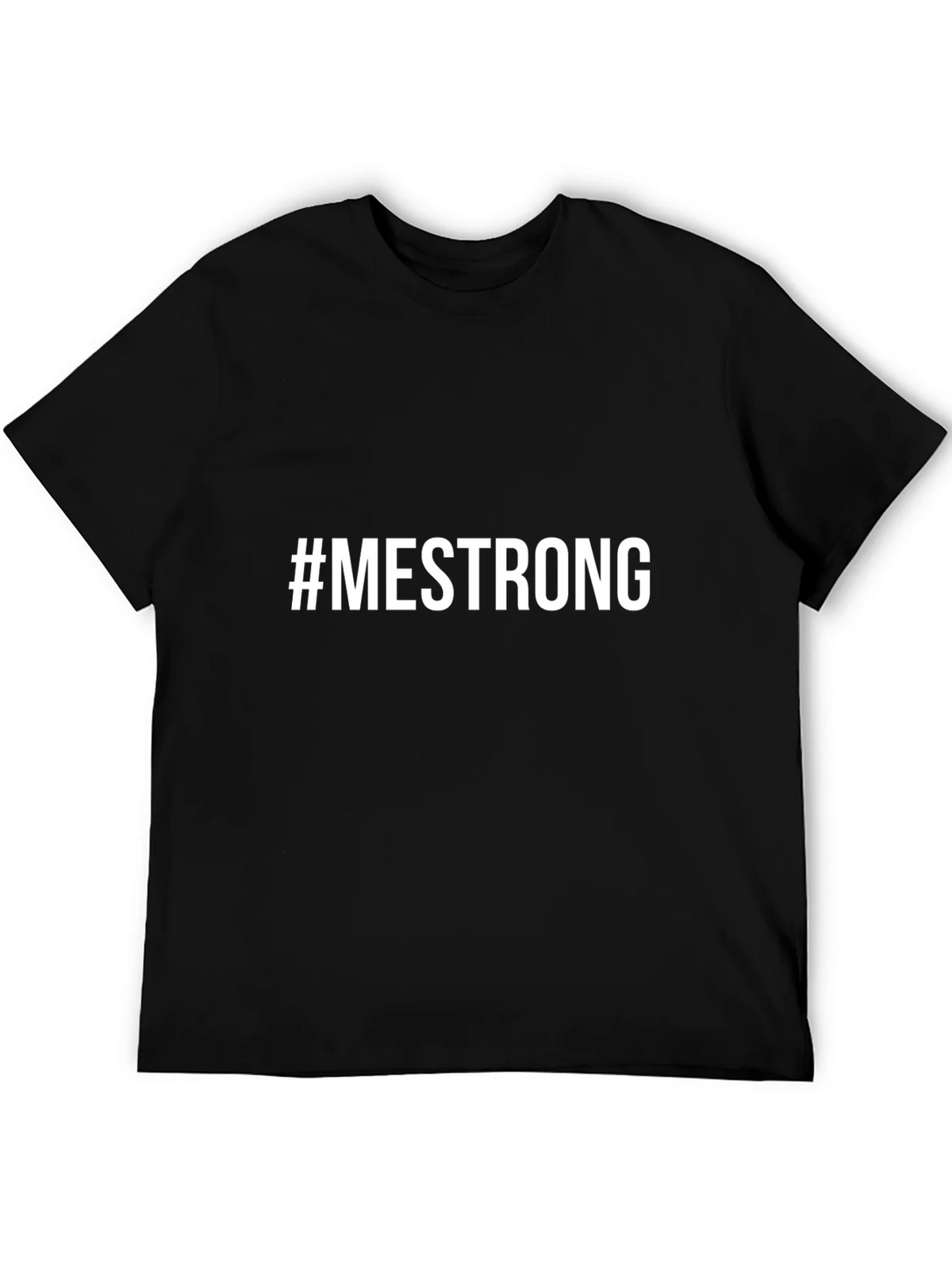 #MESTRONG Black Graphic Tee - Empowering Message T-Shirt product image 4