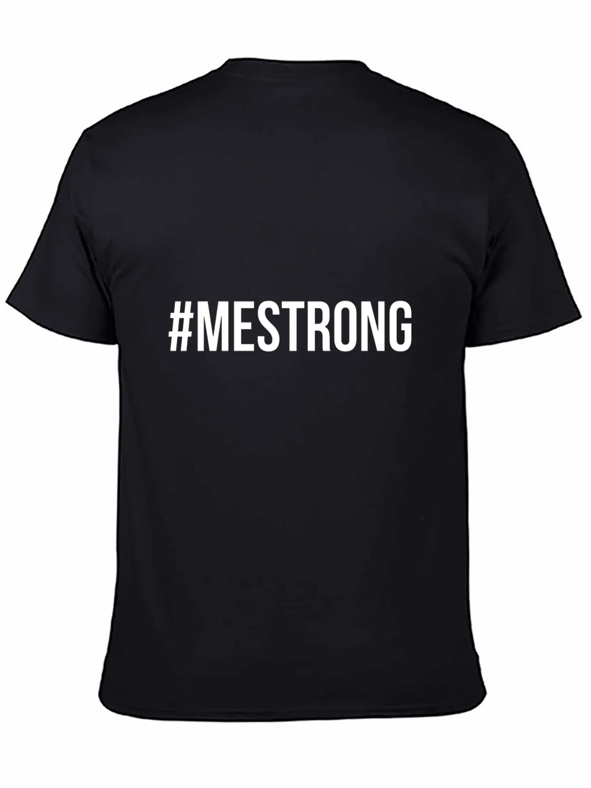 #MESTRONG Black Graphic Tee - Empowering Message T-Shirt product image 3
