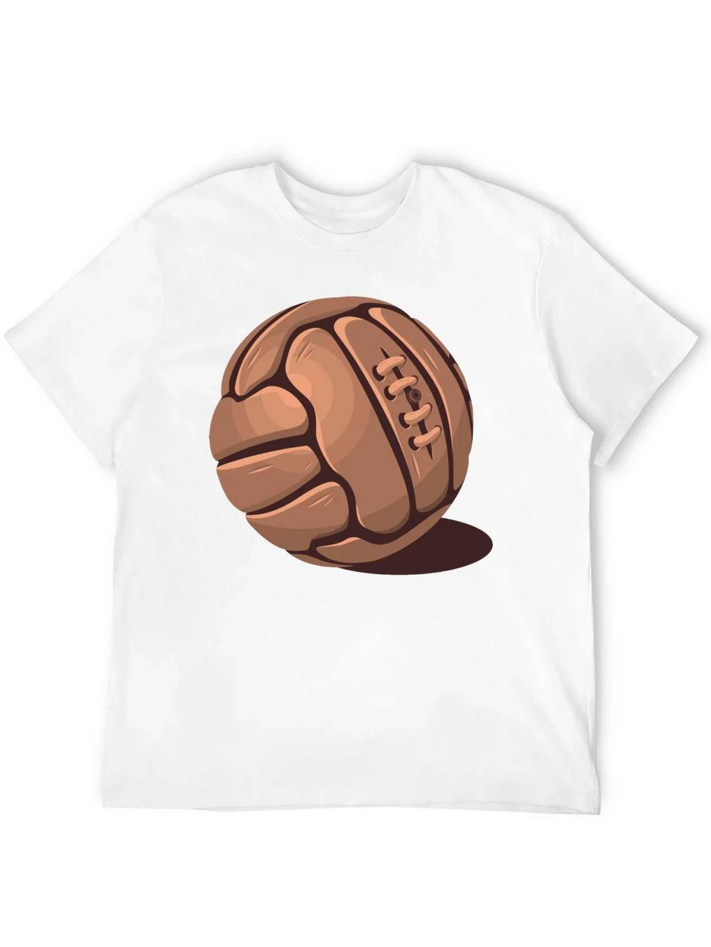 Vintage Leather Football Graphic Tee - Classic Sportswear product image 11