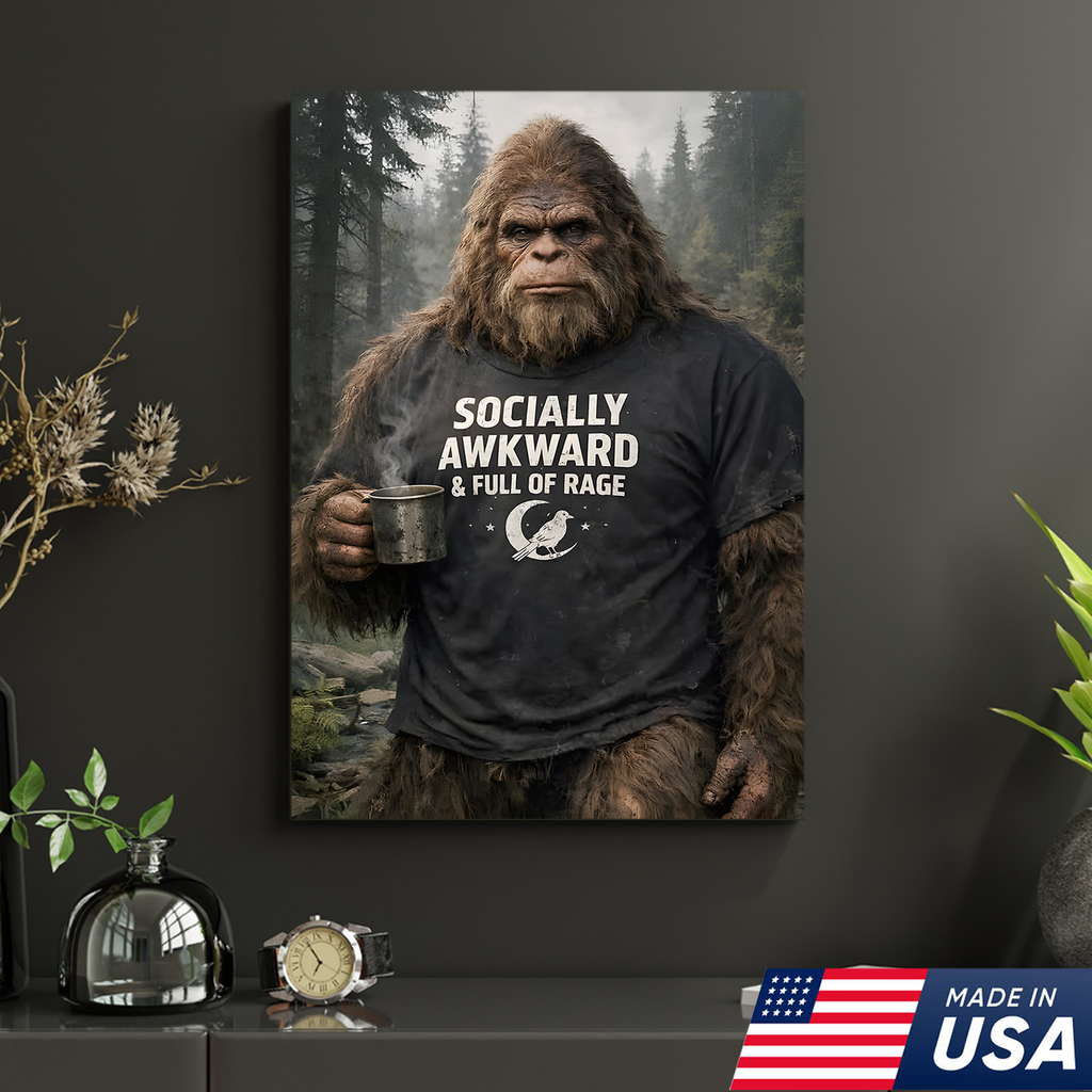 Socially Awkward Bigfoot Canvas