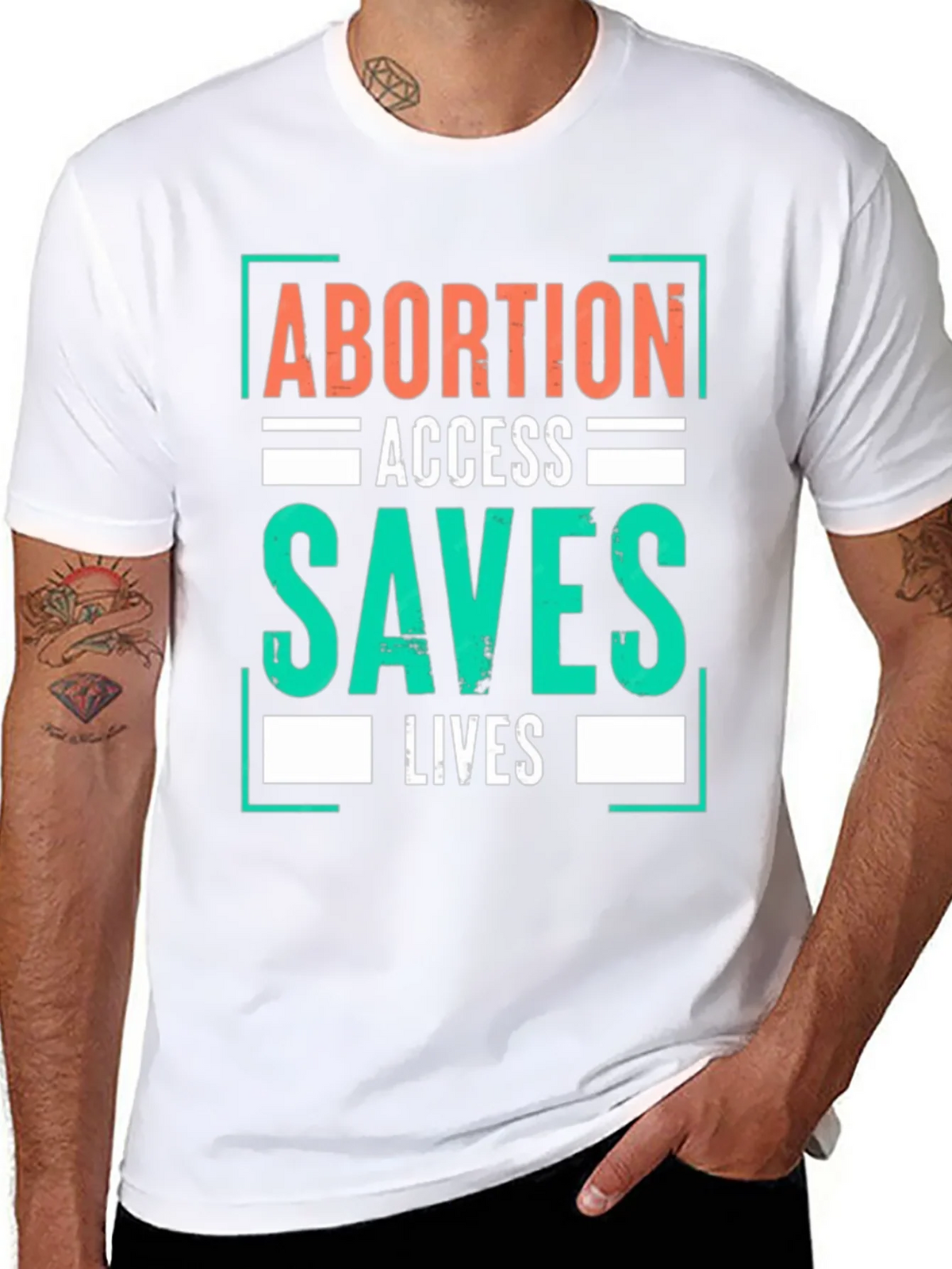 Abortion Access Saves Lives Graphic T-Shirt product image 7