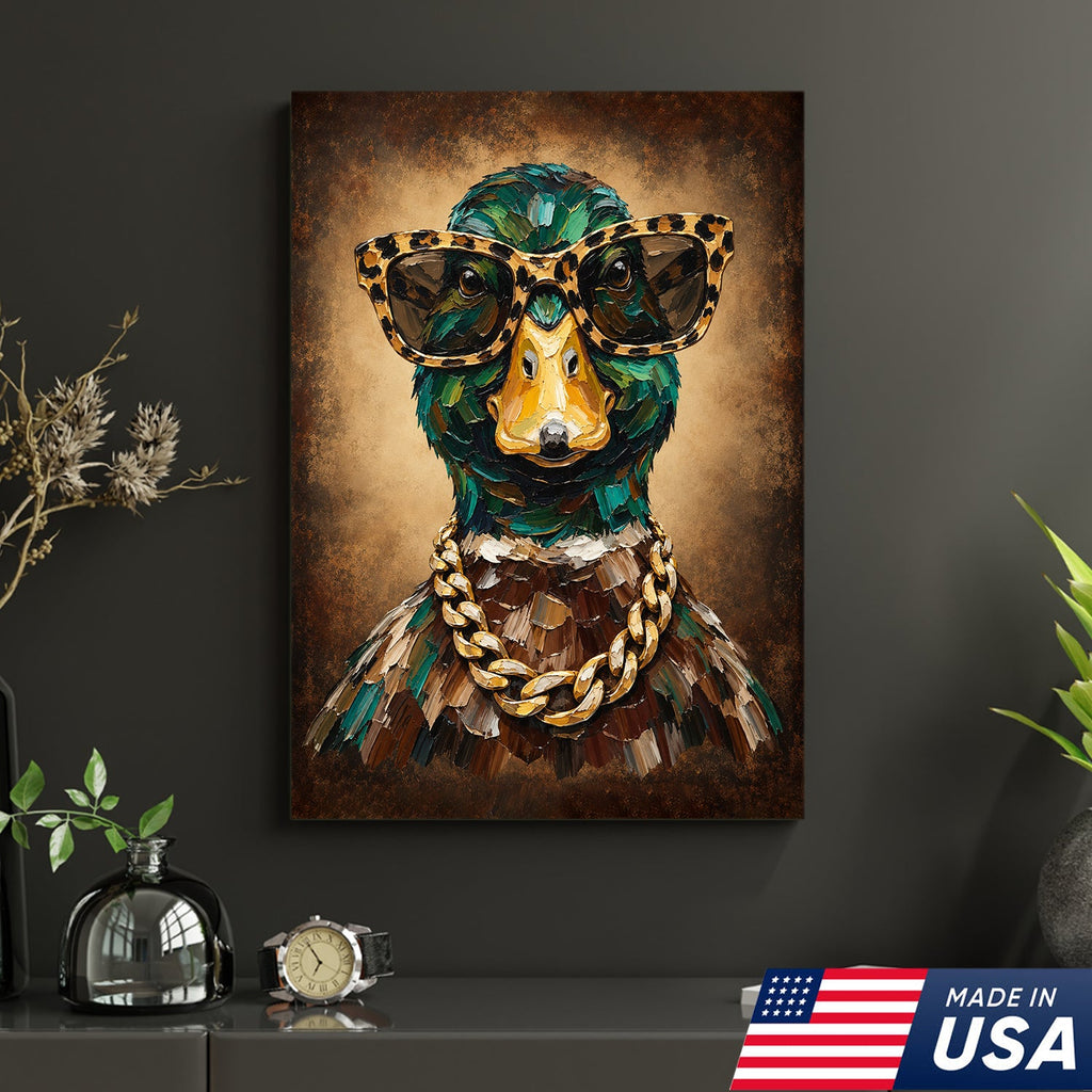 Mallard Drip King Canvas