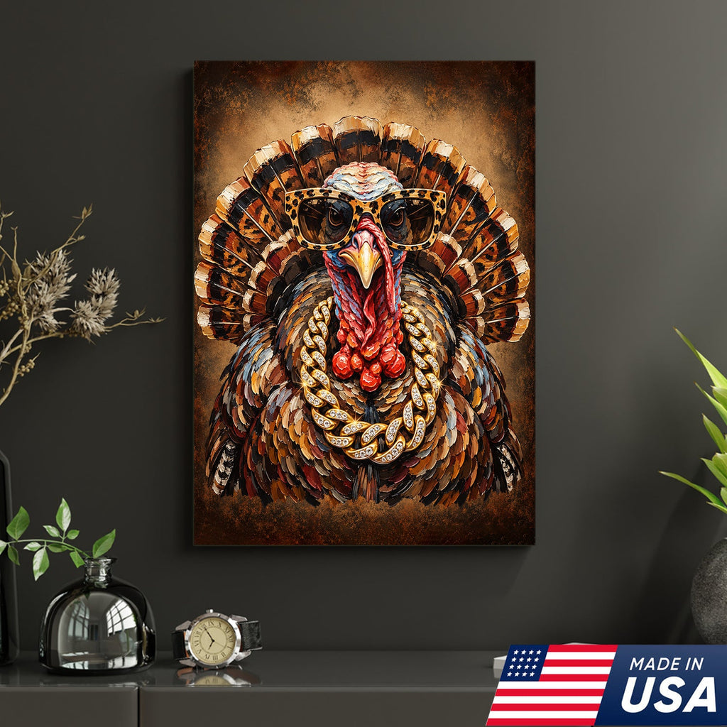 Turkey Drip King Canvas