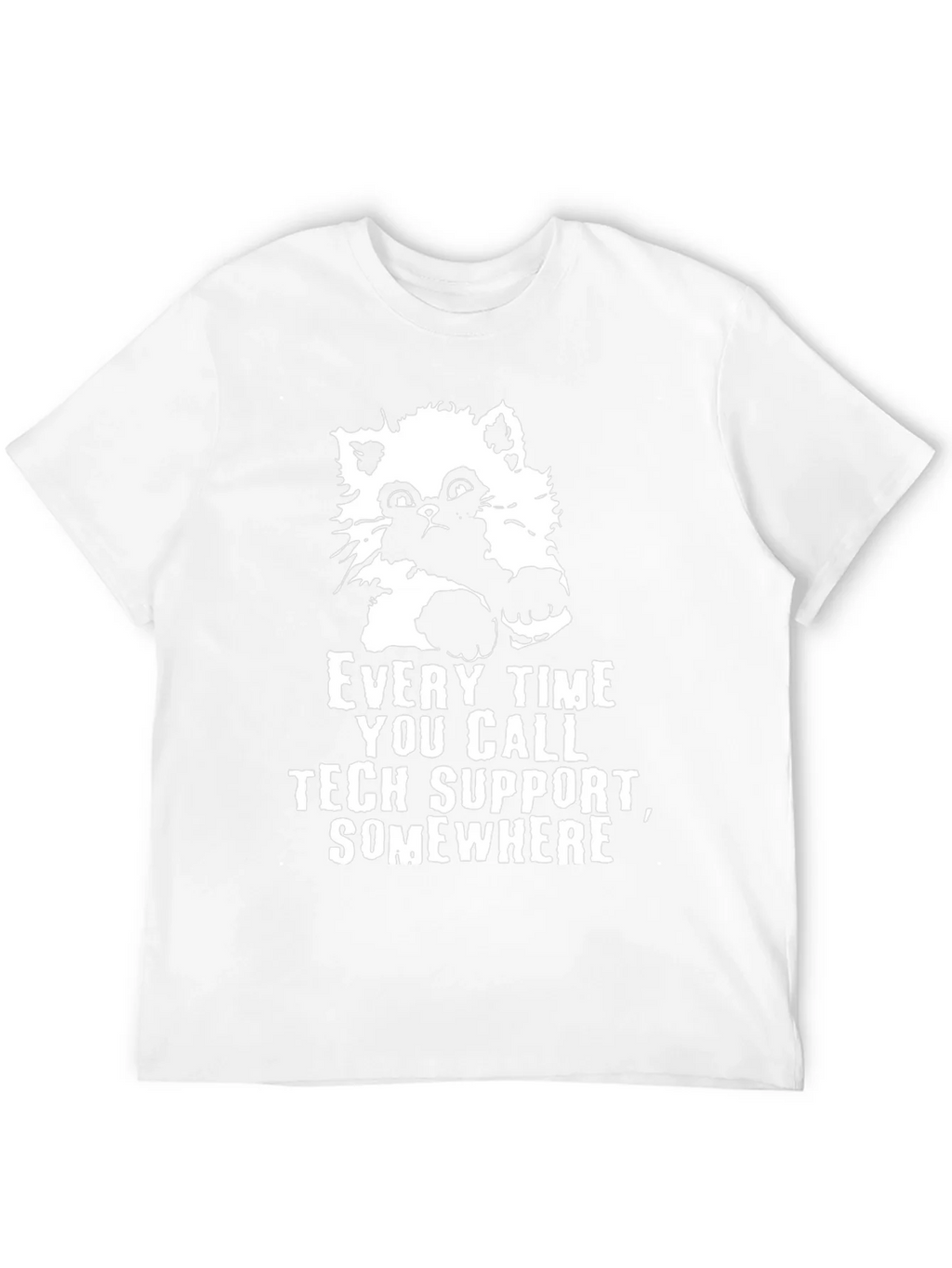 Tech Support Cat Graphic Tee - Black product image 10