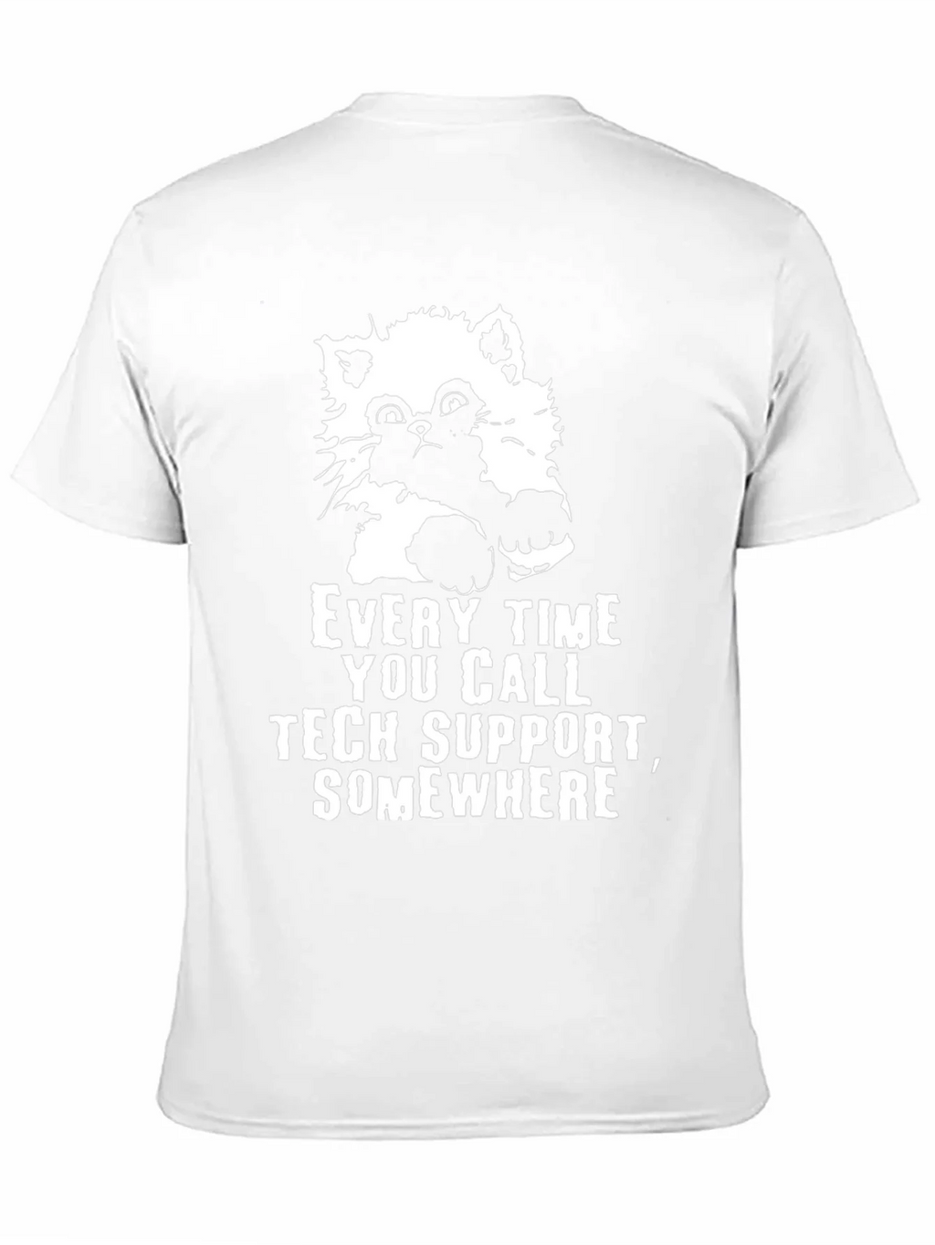 Tech Support Cat Graphic Tee - Black product image 9