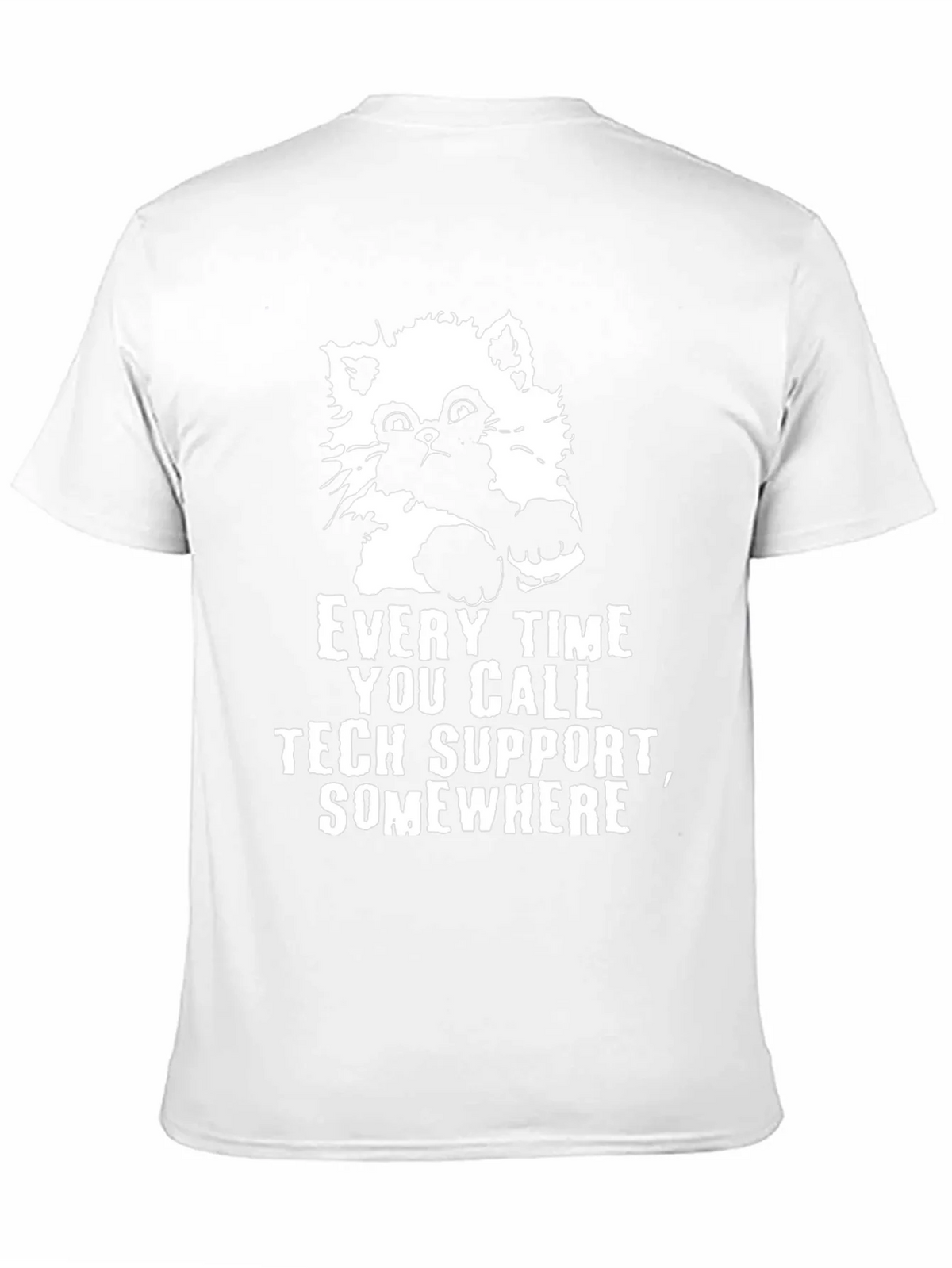 Tech Support Cat Graphic Tee - Black product image 9