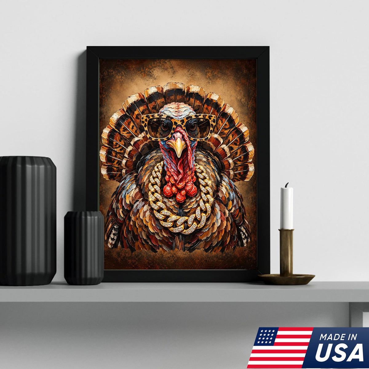 Turkey Drip King Canvas