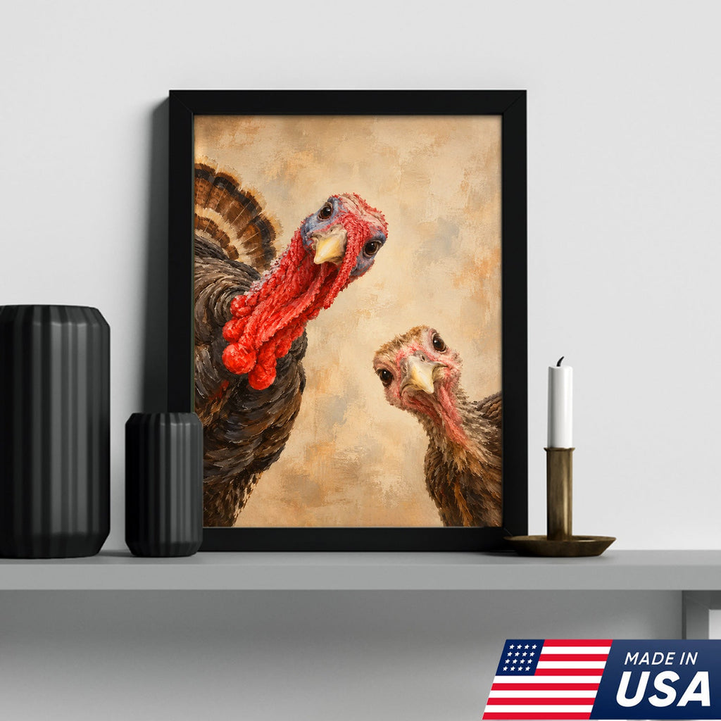 Curious Turkey Duo Canvas