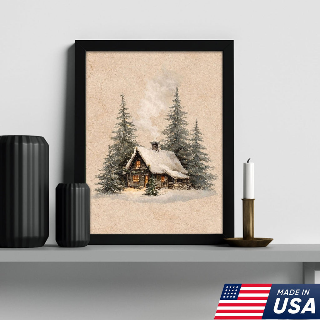 Winter Whisper Cottage Canvas
