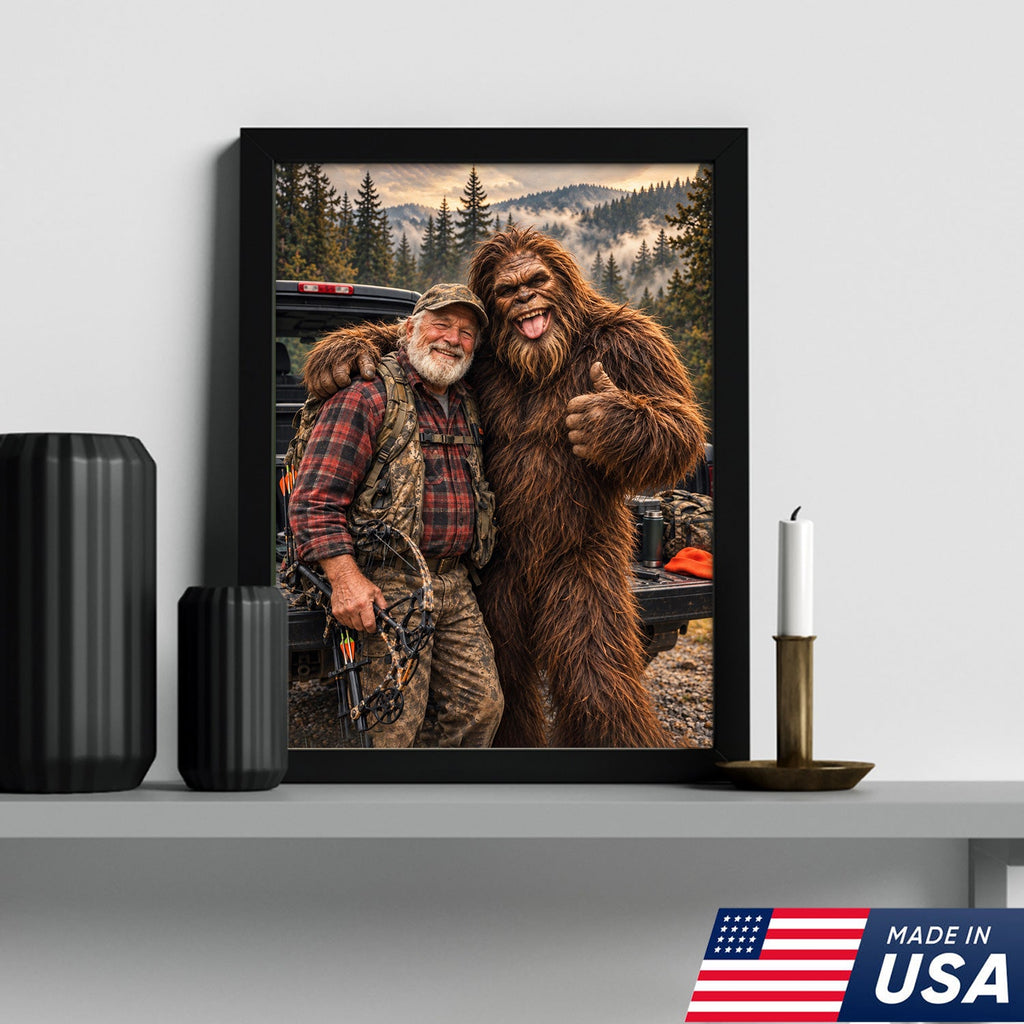 Custom Bigfoot Hunting Canvas