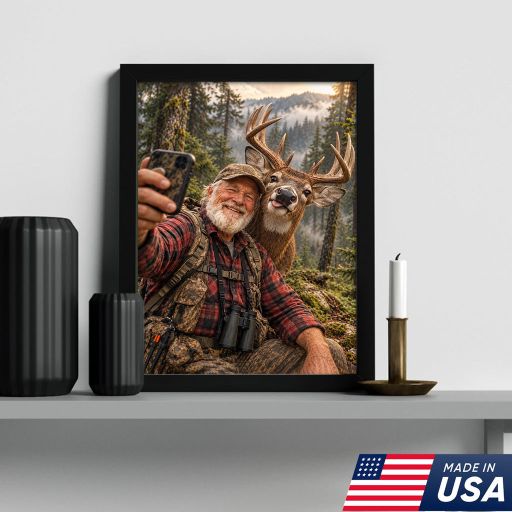 Custom Deer Selfie Canvas