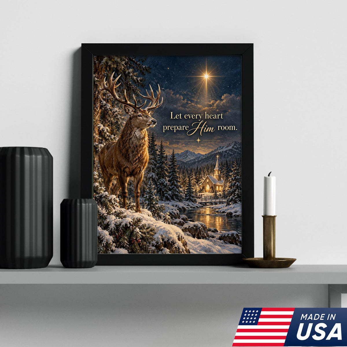 Christmas Star of Faith Canvas