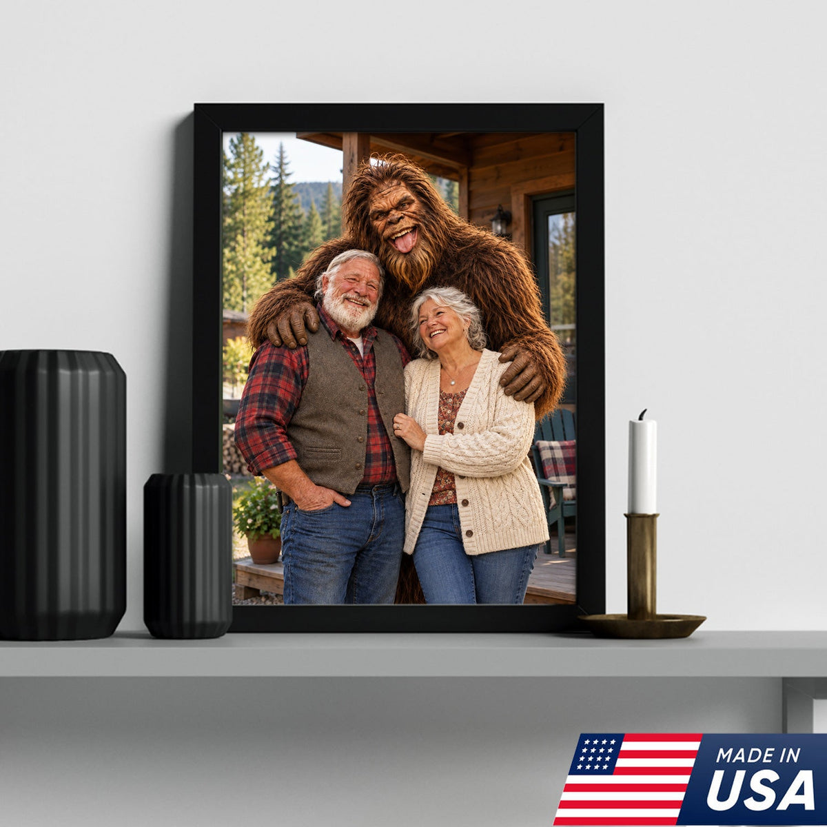 Custom Bigfoot Family Canvas