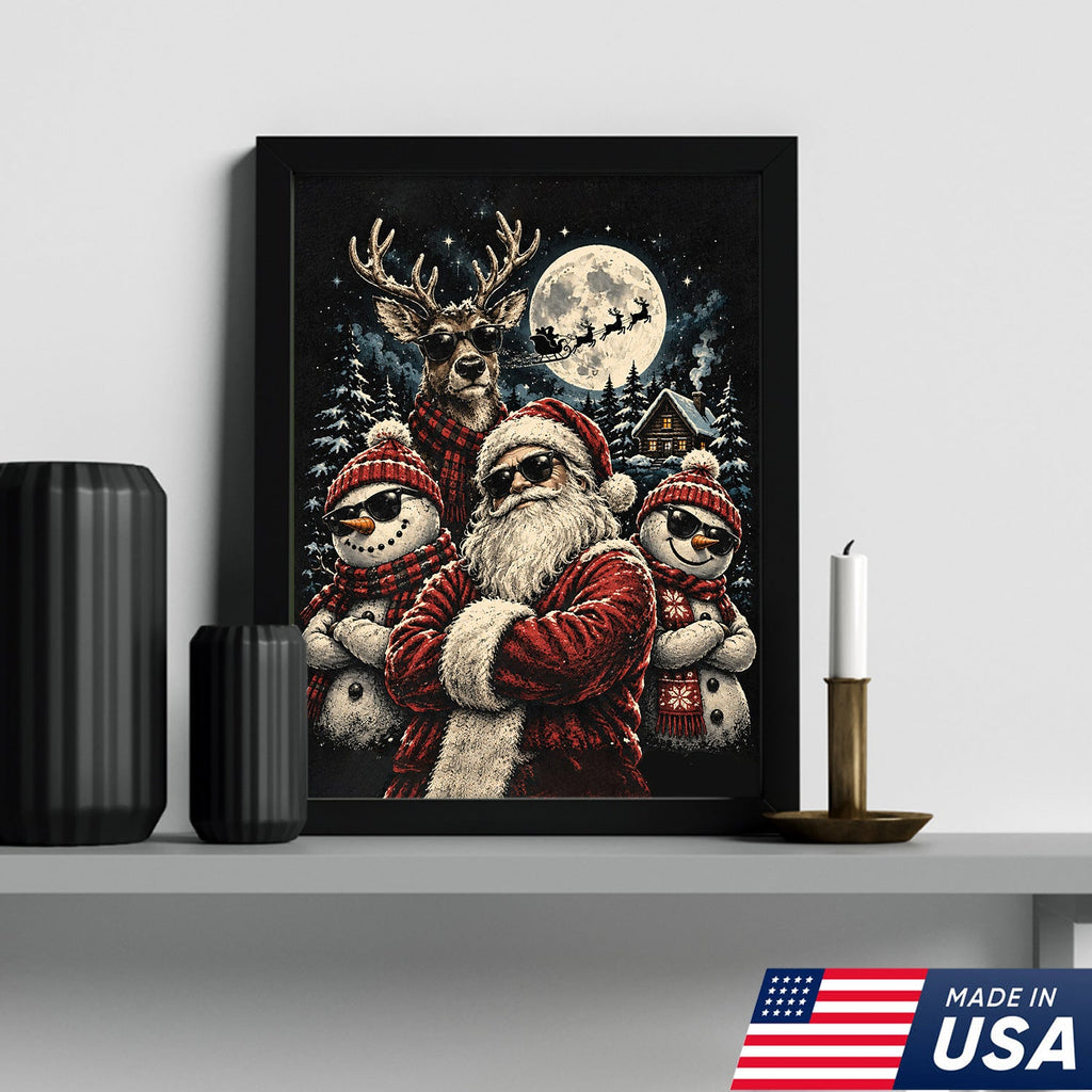 Cool Santa Christmas Canvas
