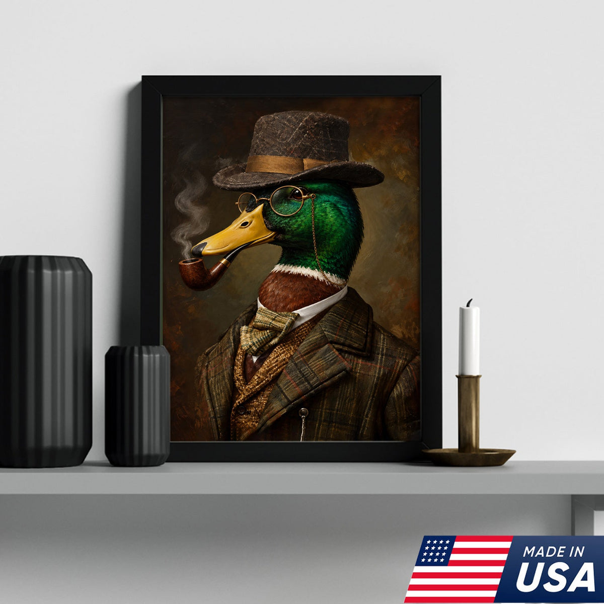 Vintage Gentleman Mallard Canvas