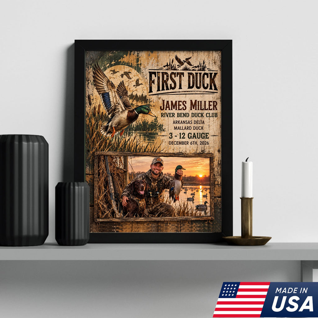 Personalized First Duck Canvas