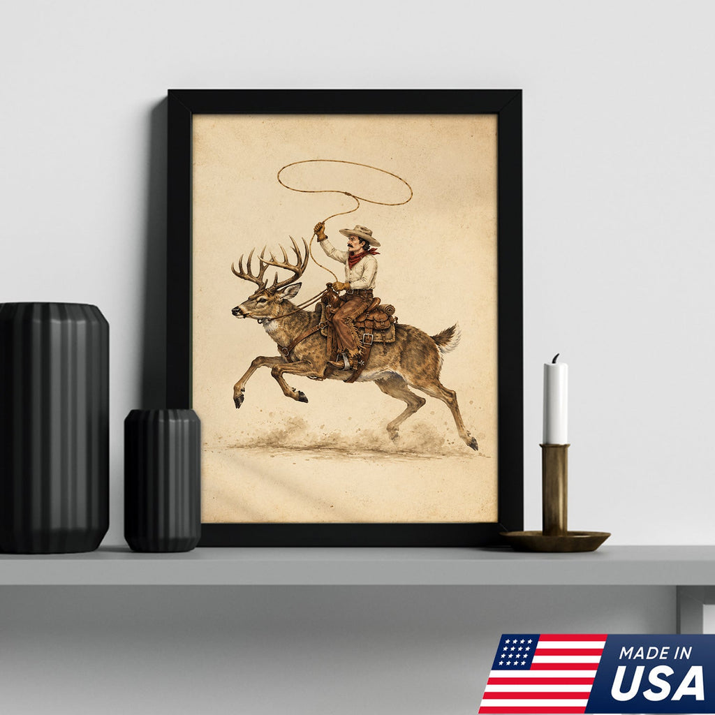Lasso Buck Rider Canvas