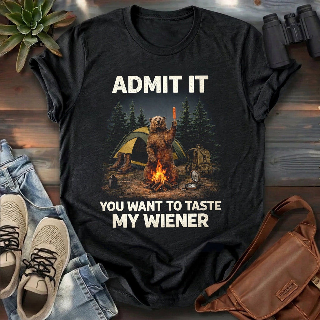 Funny Camping Bear T-Shirt product image 3