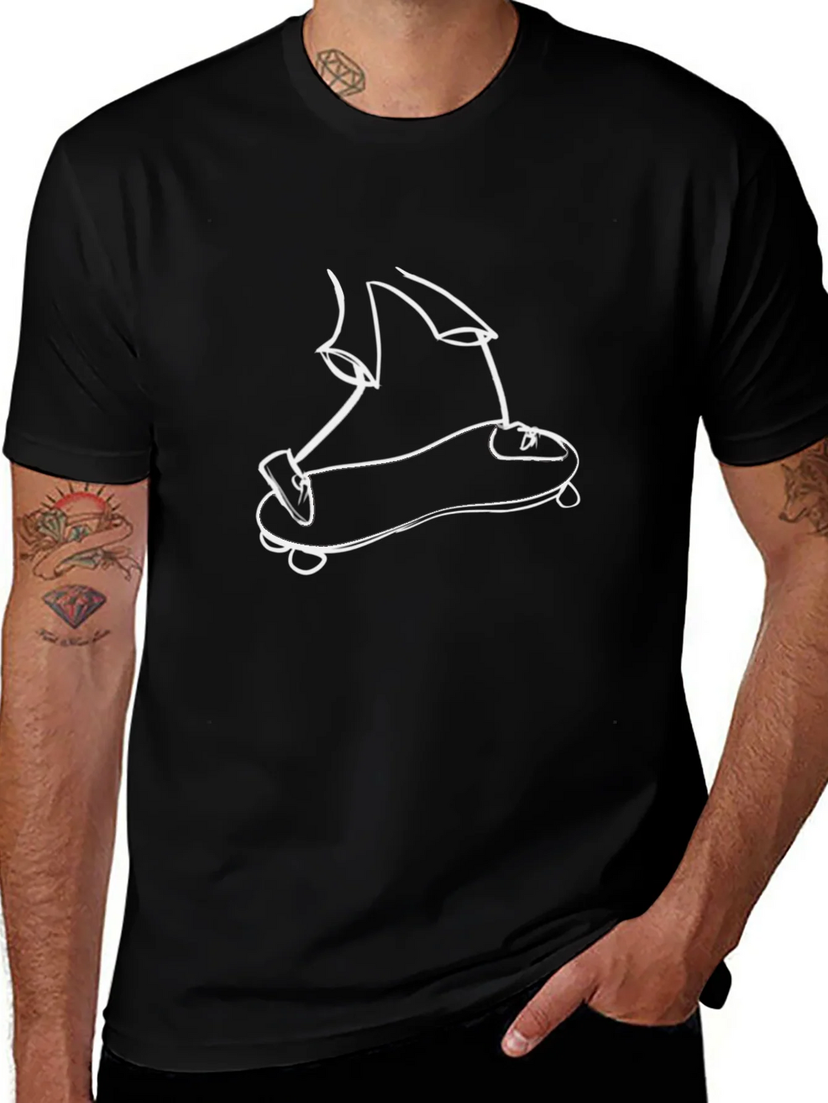 Skateboarder Graphic Tee - Cool & Casual product image 1