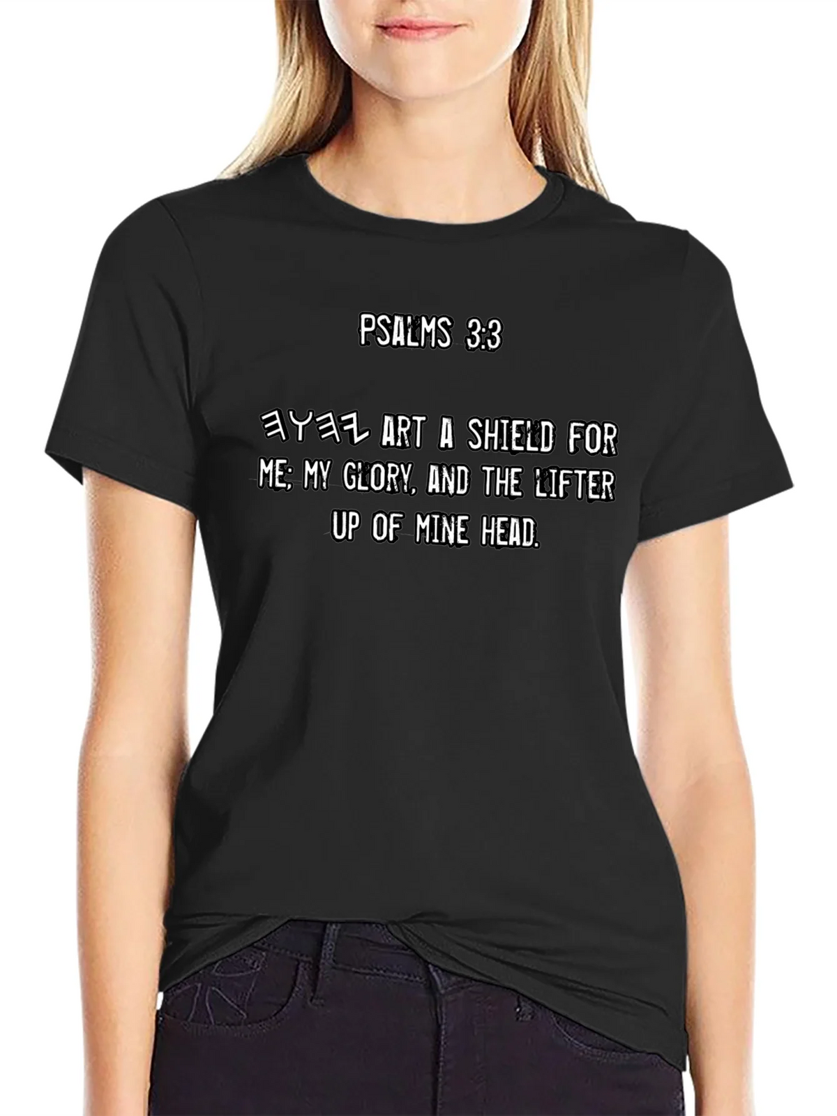 Psalms 3:3 Christian T-Shirt - Religious Apparel product image 2