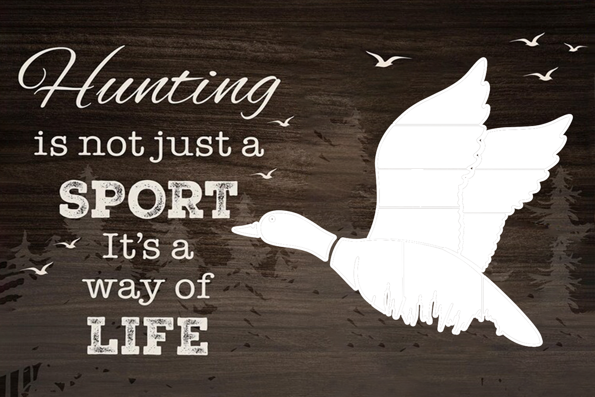 Personalized Duck Hunting Canvas Wall Art – Hunting Is Not Just A Sport It’s A Way Of Life
