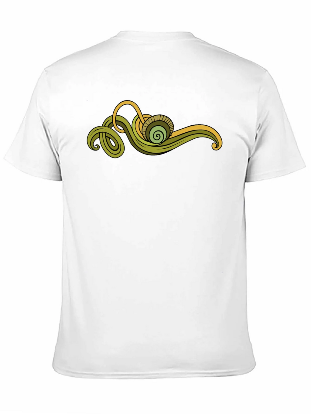 Abstract Green Swirl Graphic Tee product image 10