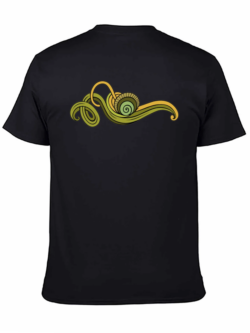 Abstract Green Swirl Graphic Tee product image 4