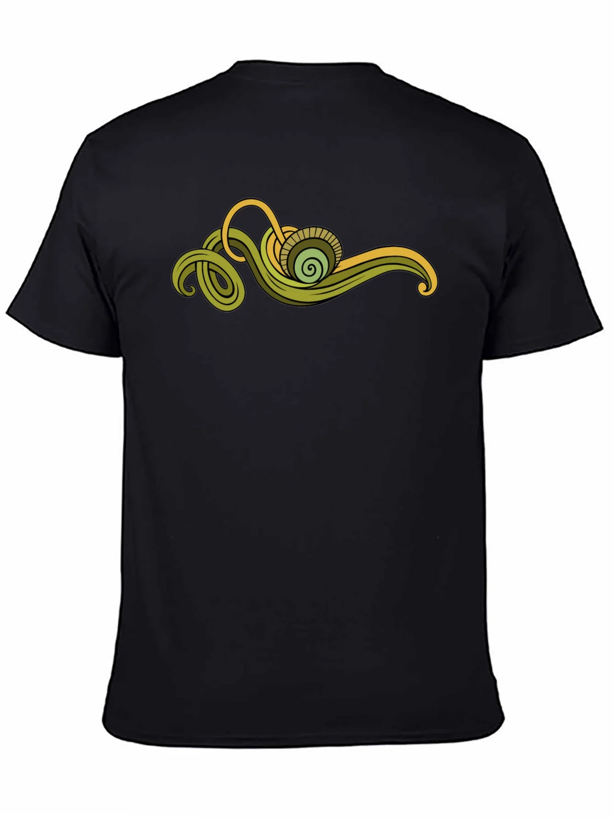 Abstract Green Swirl Graphic Tee product image 4