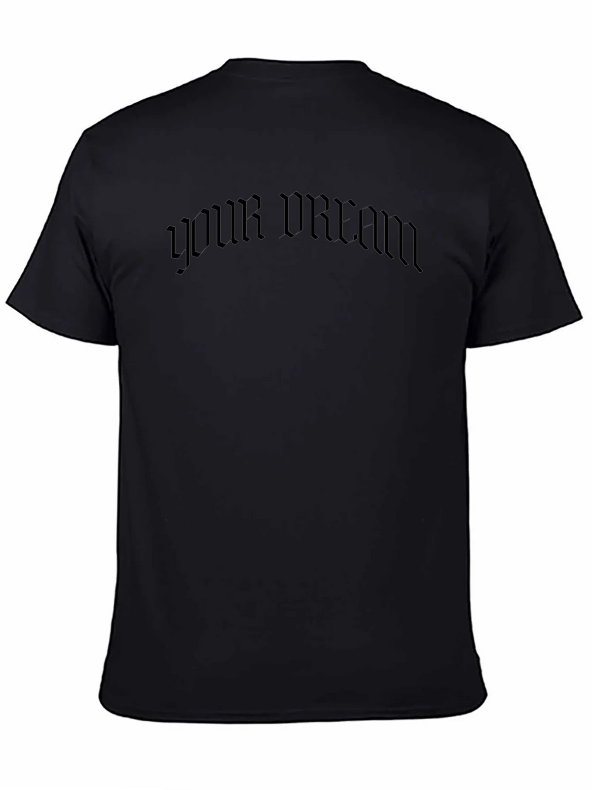 Mens Black Your Dream Graphic T-Shirt product image 4