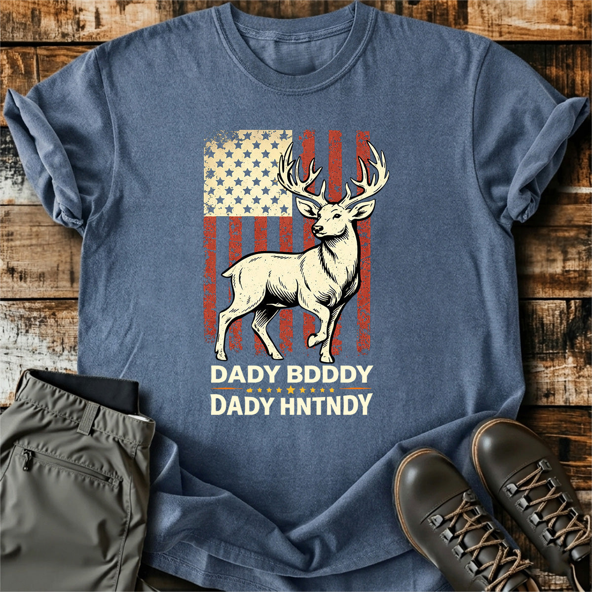 American Deer Hunting Dad T-Shirt product image 2