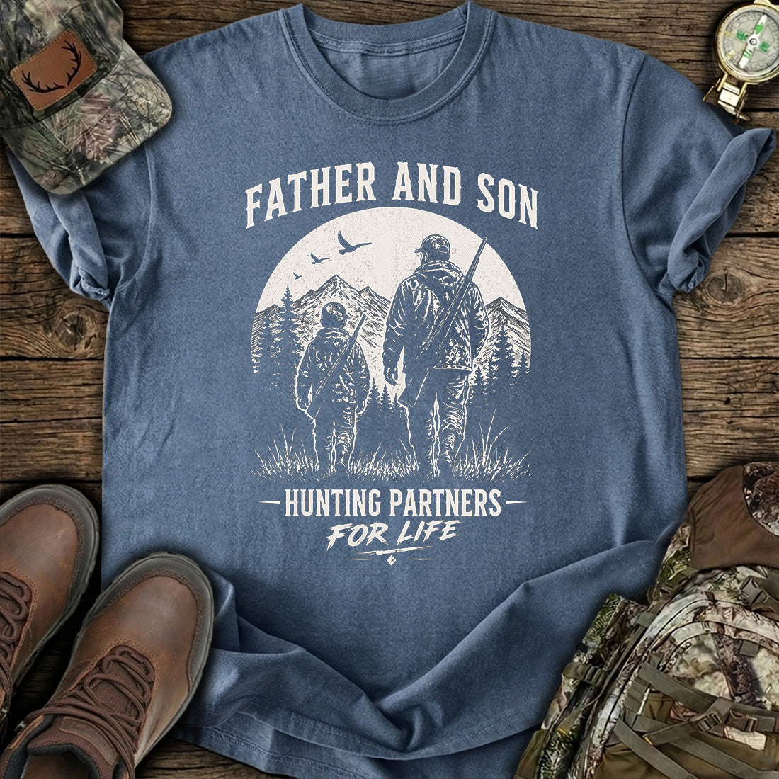 Father Son Hunting Partners T-Shirt product image 5
