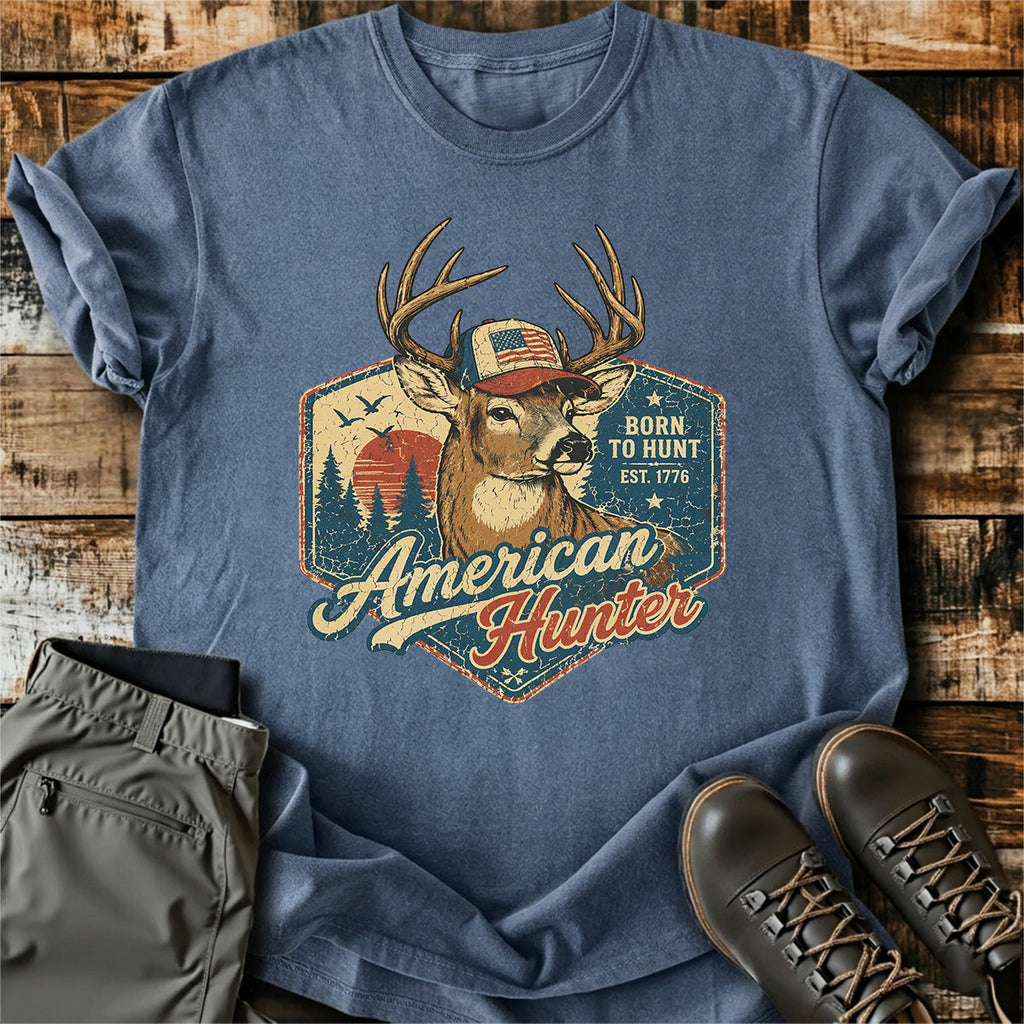 Patriotic Deer Hunter T-Shirt product image 4