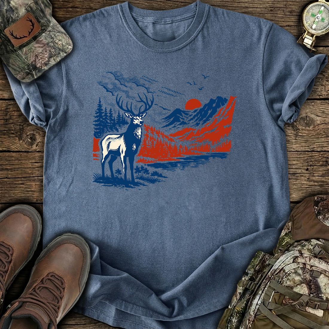 Mountain Deer Wilderness T-Shirt product image 6
